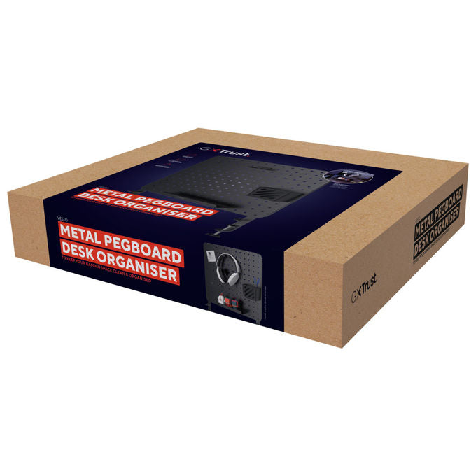 Trust GXT 724 Vesto Pannello Portaoggetti da Scrivania in Metallo Nero