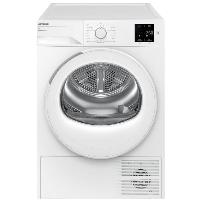 Smeg DRC07EE Nova Care Asciugatrice Pompa di Calore 7 Kg Classe E 64 dB Libera Installazione (85x60x55 cm) colore Bianco