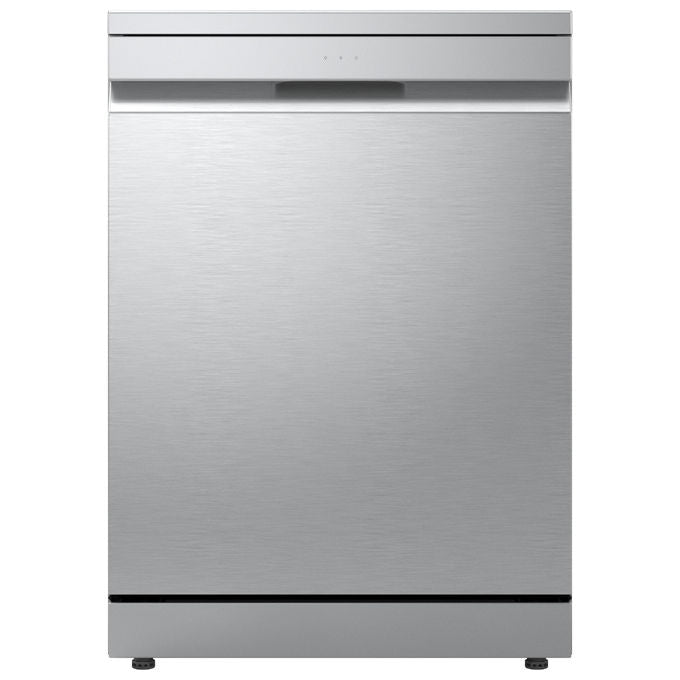 LG DF375HVS Serie 5 Lavastoviglie Libera Installazione 14 coperti Classe A QuadWash TrueSteam Auto-Apertura Wi-Fi 43dB (85x60x60 cm) colore Grigio