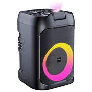 Irradio, Altoparlante da Festa, 60W, Nero, con Microfono Wireless e Laser RGB