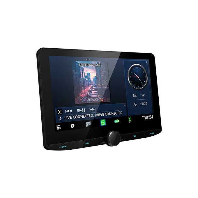 Kenwood DMX9724XDS Autoradio 1 DIN Monitor Touch 10.1'' Wi-Fi Dual-Band Bluetooth 5.0 Apple CarPlay Android Auto DAB+ colore Nero