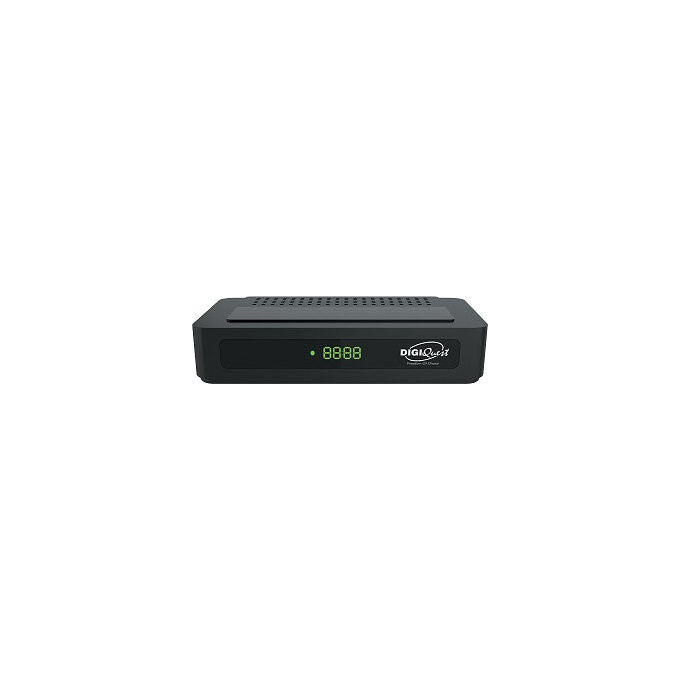 Digiquest, Ricevitore Digitale Terrestre Full HD, DVB-T2 HEVC Main10, Nero