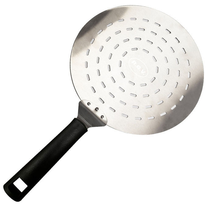 R.G.V. Pala per Pizza Acciaio Diametro 30 cm Per Forno Pizza Vulcano-Rotonda