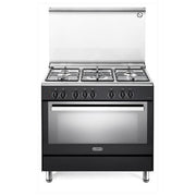 De'Longhi PEMA 96 SG Cucina Piano Gas 5 Fuochi Forno Elettrico 87 L Classe A (90x60x90 cm) colore Nero