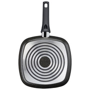 Lagostina 010256041926 Cucina Facile Bistecchiera Quadrata Antiaderente Mineralis Alluminio 26 cm colore Nero