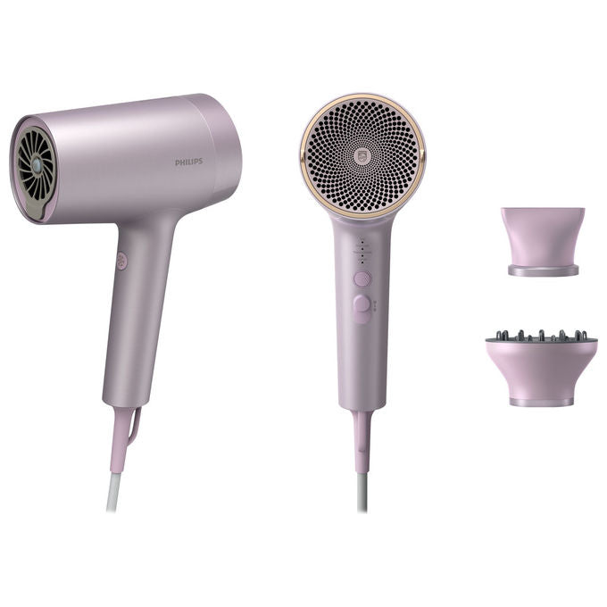 Philips BHD723-10 Serie 7000 Asciugacapelli 1800W ThermoShield Advanced Ionic 8 velocita' 4 temperature 2 bocchette colore Lilla