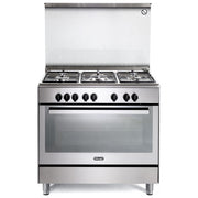 De'Longhi PEMX 96 SG Cucina Piano Gas 5 Fuochi Forno Elettrico 87 L Classe A (90x90x60 cm) colore Acciaio inox