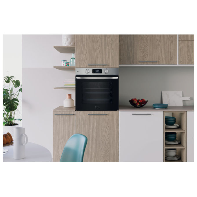 Indesit IO 258HS B Forno Multifunzione da Incasso Inox 71 Litri 11 Funzioni Classe A+