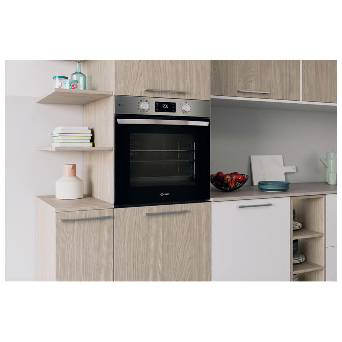 Indesit IO 258HS B Forno Multifunzione da Incasso Inox 71 Litri 11 Funzioni Classe A+