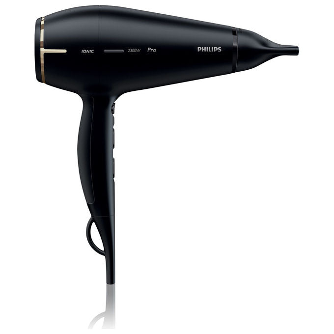 Philips HPS920-00 Prestige Pro Asciugacapelli 2300W Ionic Care ThermoProtect 6 velocita' 2 beccucci colore Nero e Oro