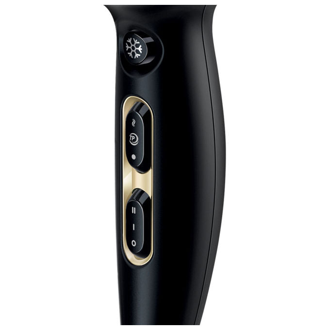 Philips HPS920-00 Prestige Pro Asciugacapelli 2300W Ionic Care ThermoProtect 6 velocita' 2 beccucci colore Nero e Oro