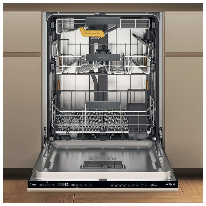 Whirlpool WH8IB15B2M6L0 Maxispace BI Lavastoviglie Incasso 15 coperti Classe B 42 dB AquaStop NaturalDry (82x60x55 cm) colore Nero