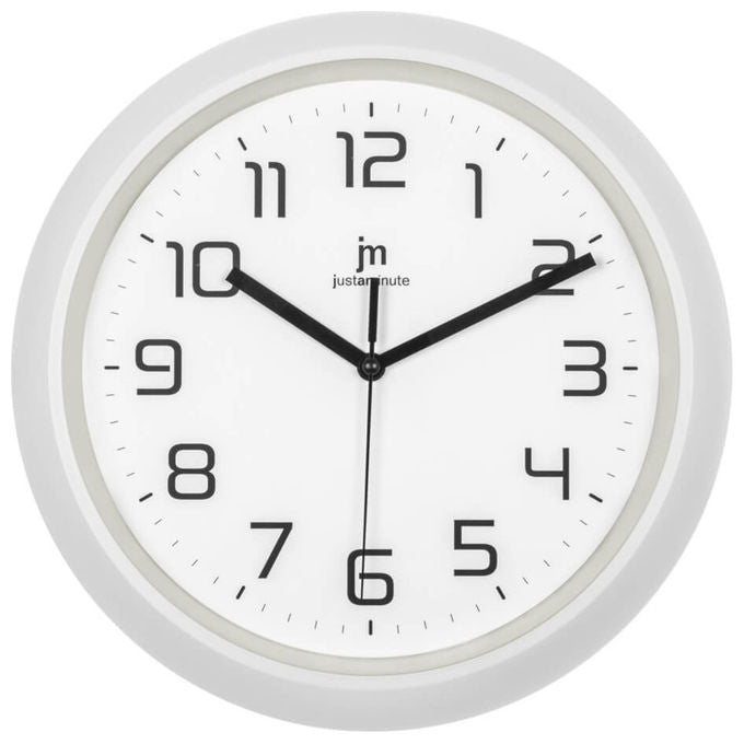 Lowell, Orologio da Parete e da Tavolo, Rotondo, 30 cm, Bianco