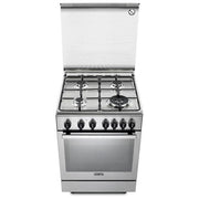 De'Longhi PGVX 64 LSG Cucina a Gas 4 Fuochi Forno a Gas 70 L Grill Elettrico Classe A (89x60x60 cm) colore Inox