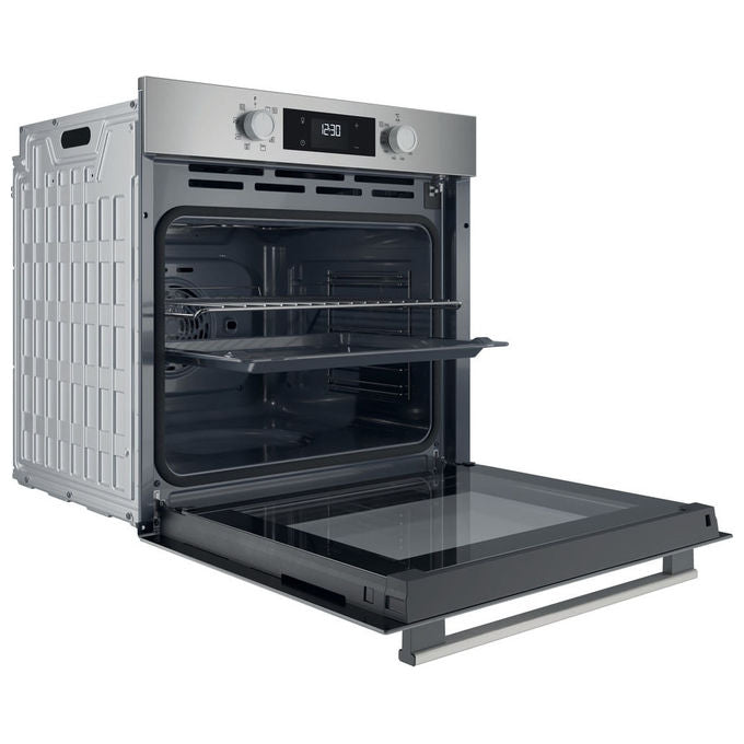 Hotpoint HAO 275P X Forno da incasso Elettrico 71 L Classe A++ Pirolitico Idrolitico 9 programmi Grill colore Nero Inox
