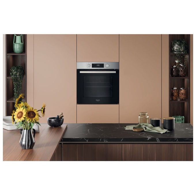 Hotpoint HAO 275P X Forno da incasso Elettrico 71 L Classe A++ Pirolitico Idrolitico 9 programmi Grill colore Nero Inox