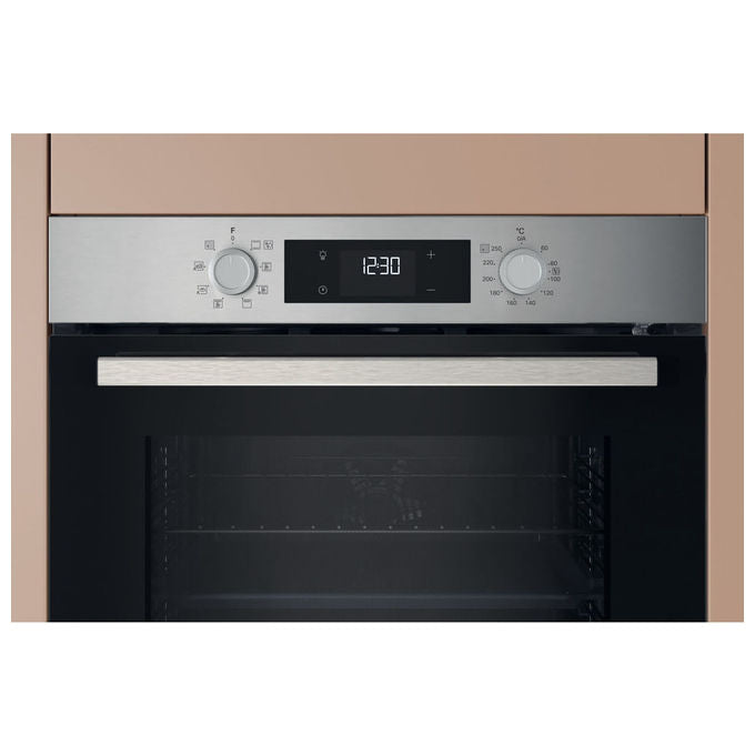 Hotpoint HAO 275P X Forno da incasso Elettrico 71 L Classe A++ Pirolitico Idrolitico 9 programmi Grill colore Nero Inox