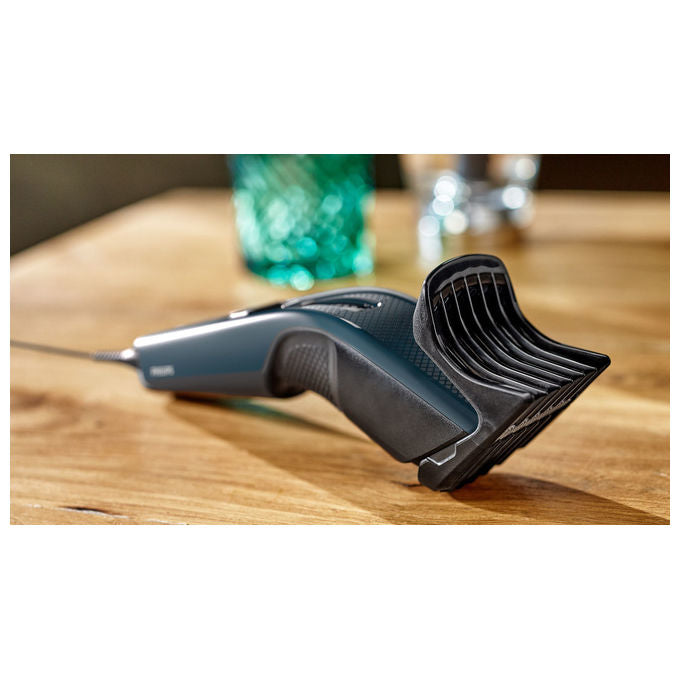 Philips, Regolacapelli Serie 3000, Lame Acciaio Inossidabile, Nero e Verde