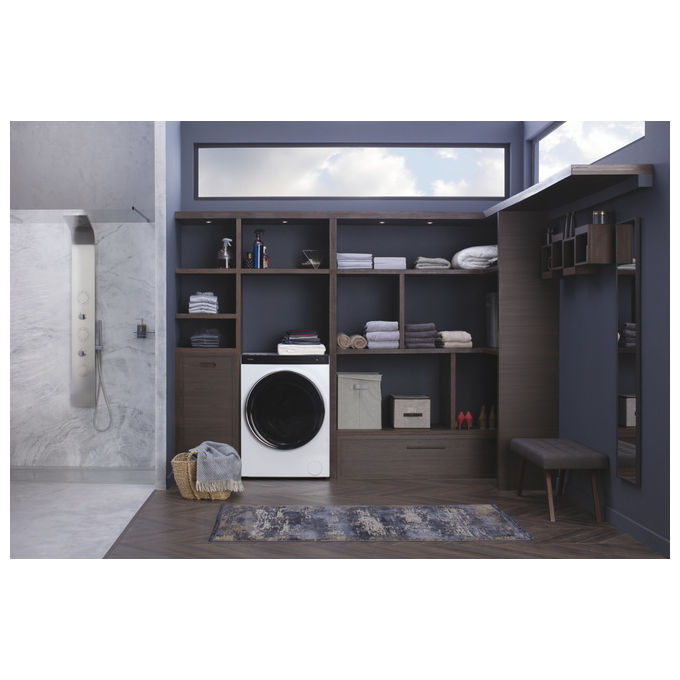 Haier HWD100-BD1499U1N Super Drum Series 9 Lavasciuga Frontale 10-6 Kg 1400 rpm Classe A Wi-Fi Direct Motion (99x70x55 cm) colore Bianco