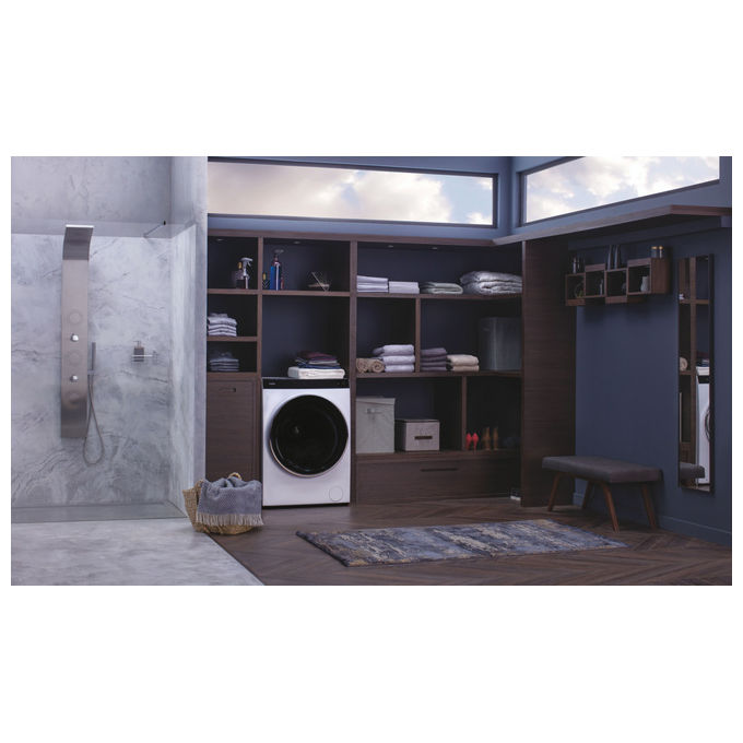 Haier HWD100-BD1499U1N Super Drum Series 9 Lavasciuga Frontale 10-6 Kg 1400 rpm Classe A Wi-Fi Direct Motion (99x70x55 cm) colore Bianco