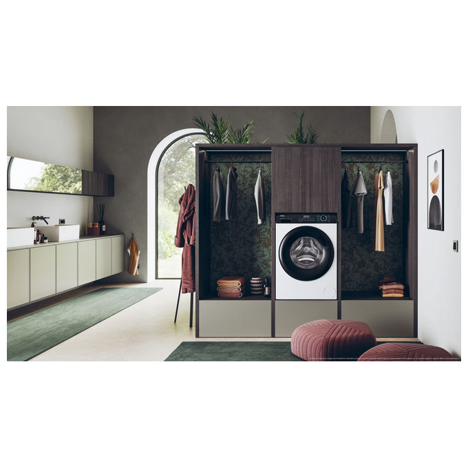 Haier HWD80-B14939-S I-Pro Serie 3 Lavasciuga Libera Installazione 8-5 Kg 1400 rpm Classe A Vapore ABT Direct Motion (85x60x62 cm) colore Bianco