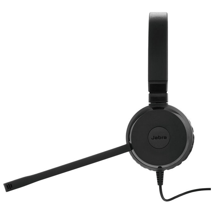 Jabra Evolve 20 SE, Cuffie Cablate con USB Tipo-C-A, Nero, Per Ufficio
