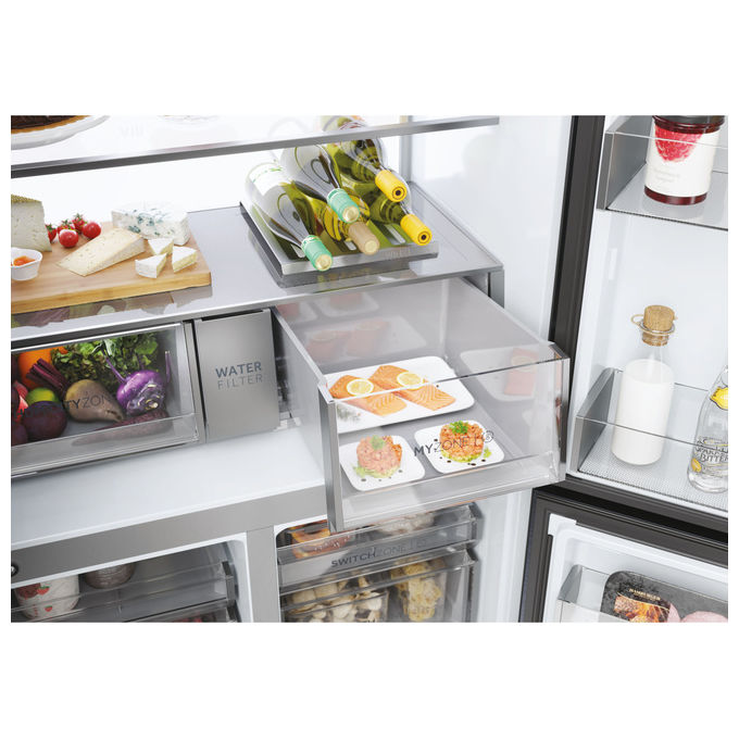 Haier HCR7918EIMB Frigorifero Cube 90 Serie 7 Libera Installazione 601 L Noir