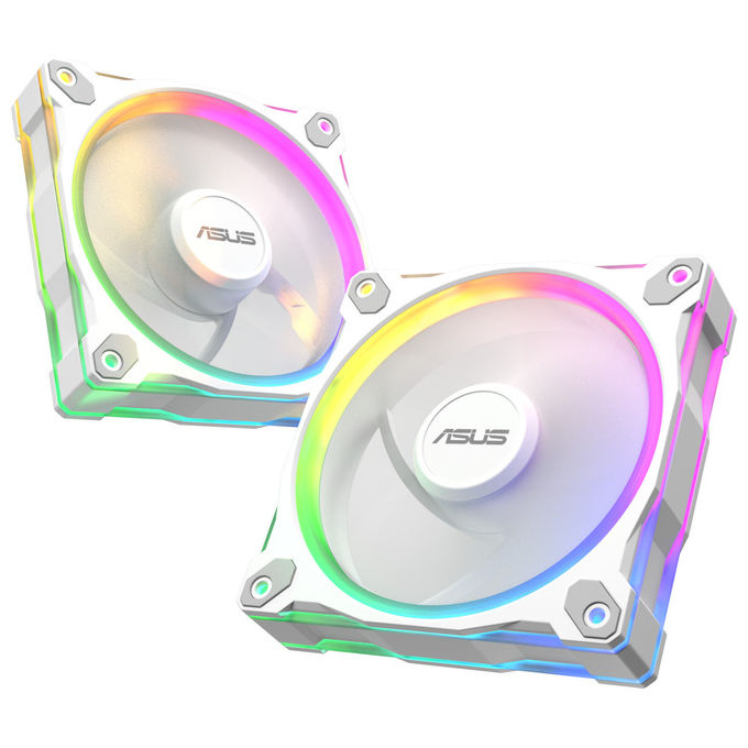 ASUS Prime MR120 Ventola ARGB Bianca 12 cm 3 in 1 per Case Computer