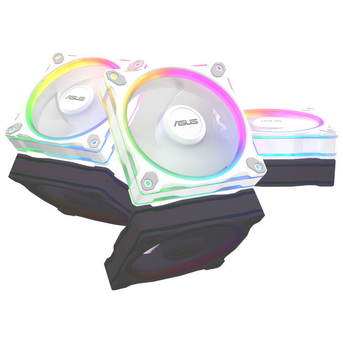 ASUS Prime MR120 Ventola ARGB Bianca 12 cm 3 in 1 per Case Computer