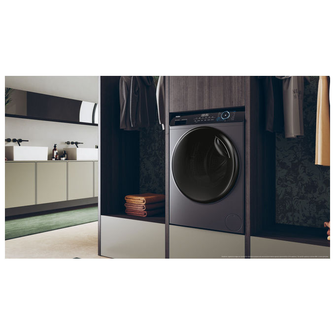 Haier HWD80-B14939S8-S I-Pro Serie 3 Lavasciuga Libera Installazione 8-5 Kg 1400 rpm Classe A Vapore ABT (85x60x62 cm) colore Antracite
