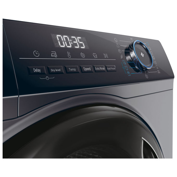 Haier HWD80-B14939S8-S I-Pro Serie 3 Lavasciuga Libera Installazione 8-5 Kg 1400 rpm Classe A Vapore ABT (85x60x62 cm) colore Antracite
