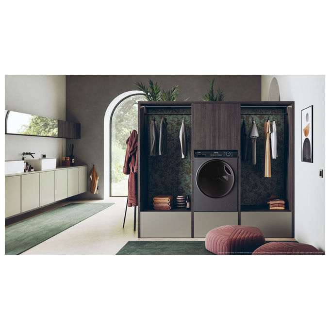 Haier HWD80-B14939S8-S I-Pro Serie 3 Lavasciuga Libera Installazione 8-5 Kg 1400 rpm Classe A Vapore ABT (85x60x62 cm) colore Antracite