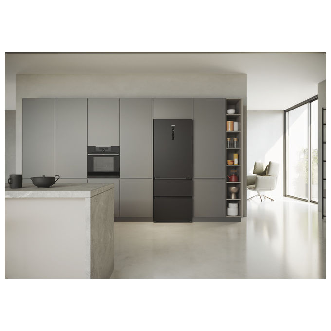 Haier HTR5719ENPT Frigorifero Combinato 528 L No Frost Classe E 190 cm Nero