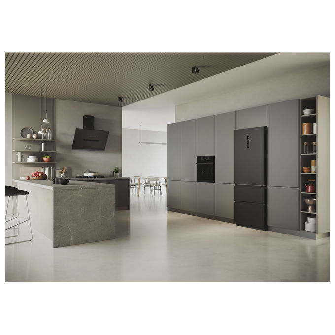 Haier HTR5719ENPT Frigorifero Combinato 528 L No Frost Classe E 190 cm Nero