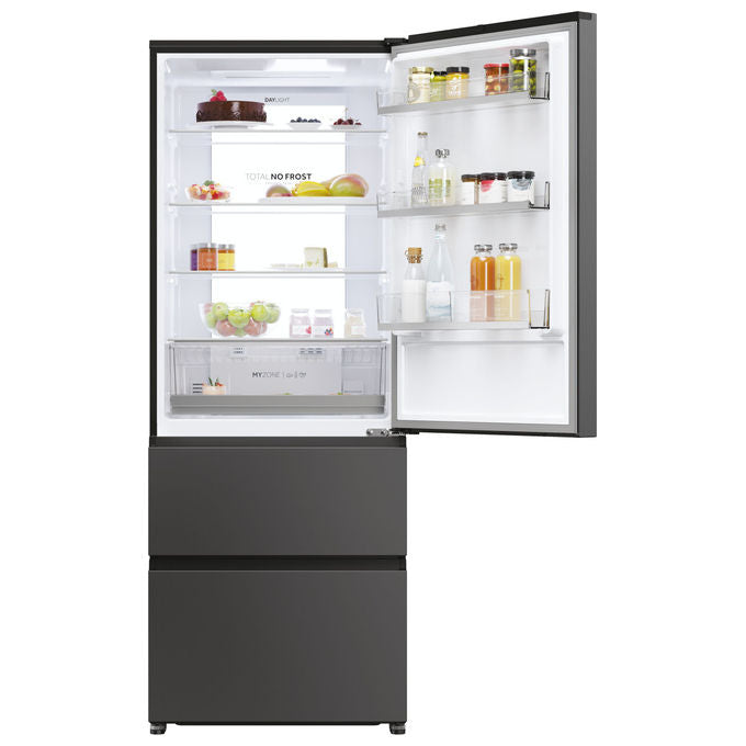 Haier HTR5719ENPT Frigorifero Combinato 528 L No Frost Classe E 190 cm Nero
