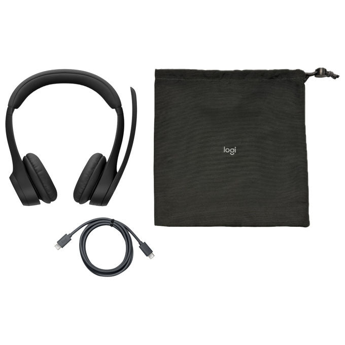 Logitech Zone 305 Cuffie con Microfono Wireless Nero Audio Certificato