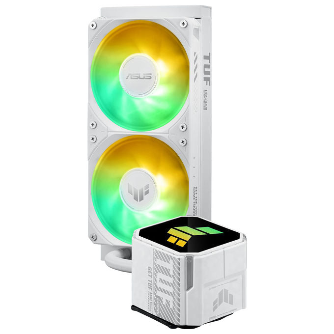 Asus, TUF Gaming LC III 240 ARGB WHT, Raffreddatore a Liquido AIO, 240mm, Bianco