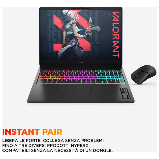 HP OMEN MAX 16-ah0013nl Gaming Laptop Intel Core Ultra 7 255HX 16 GB RAM 1 TB SSD NVIDIA RTX 5070 colore Nero