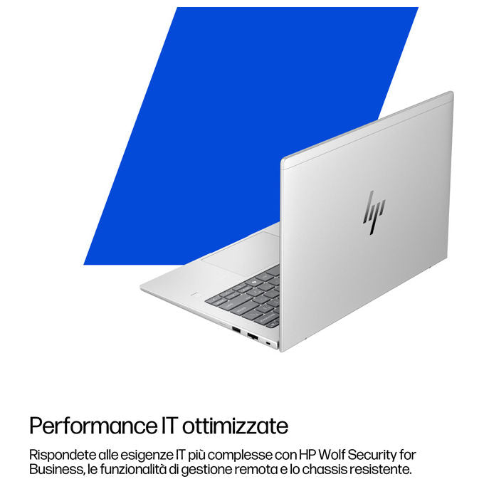 HP CK1Q6ET EliteBook 6 G1i AI Notebook 16'' Intel Core Ultra 7 265U 16 GB RAM 512 GB SSD WUXGA Wi-Fi 6E Windows 11 Pro colore Argento