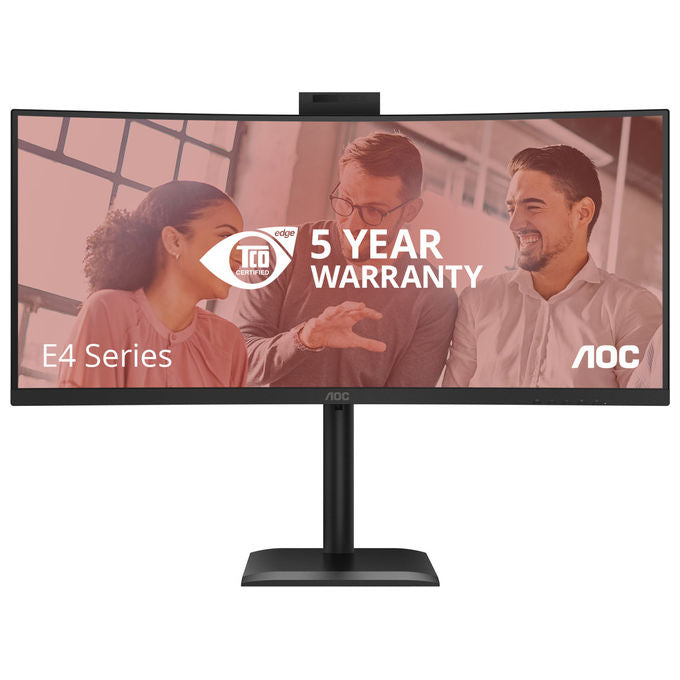 AOC Monitor PC 34'' UltraWide Quad HD LED Nero CU34E4CW