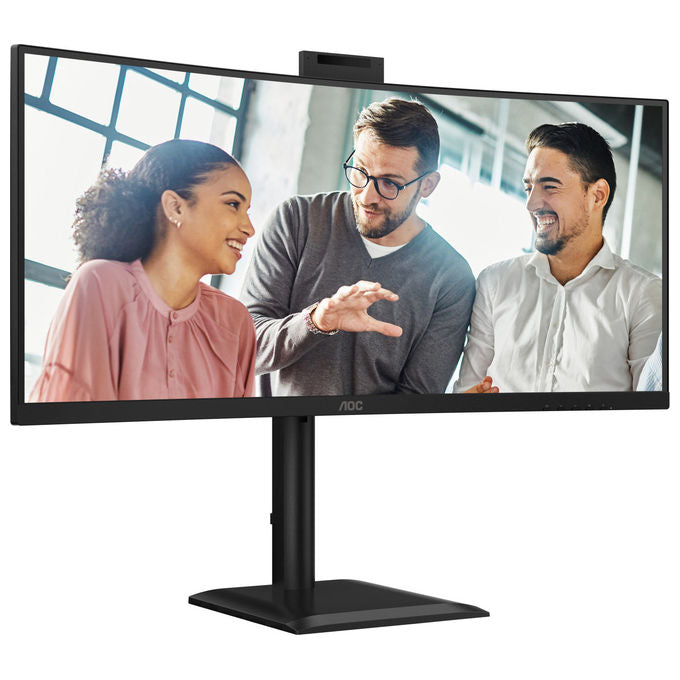 AOC Monitor PC 34'' UltraWide Quad HD LED Nero CU34E4CW