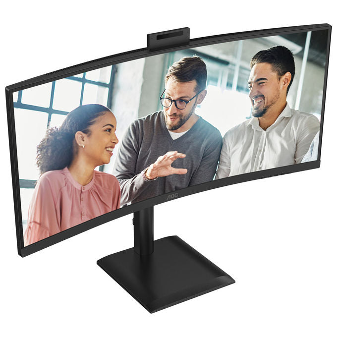 AOC Monitor PC 34'' UltraWide Quad HD LED Nero CU34E4CW