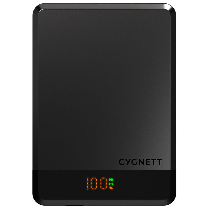 Cygnett CY5278PBCHE MagSlim Power Bank 10000 mAh Ricarica Wireless MagSafe 10W USB-C 15W colore Nero