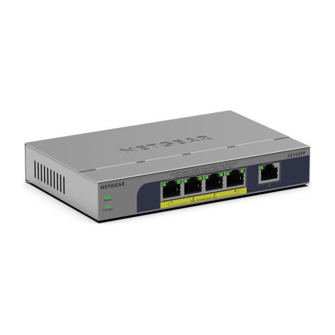 Netgear, Switch Gigabit Ethernet, Non Gestito, 5 Porte, PoE