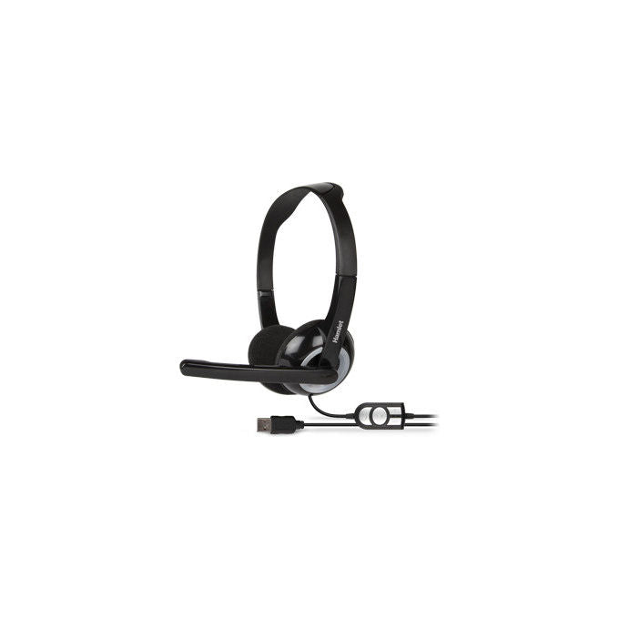 Hamlet, Cuffie Stereo con Microfono, Adattatore USB-A USB-C, per Computer