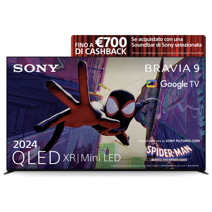Sony Bravia 9 TV QLED Mini LED 85 Pollici 4K HDR Google Smart TV
