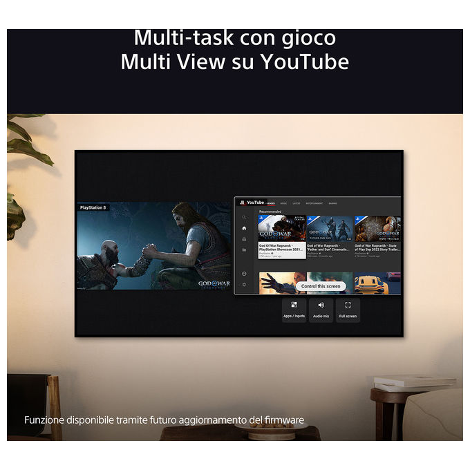 Sony Bravia 9 TV QLED Mini LED 85 Pollici 4K HDR Google Smart TV