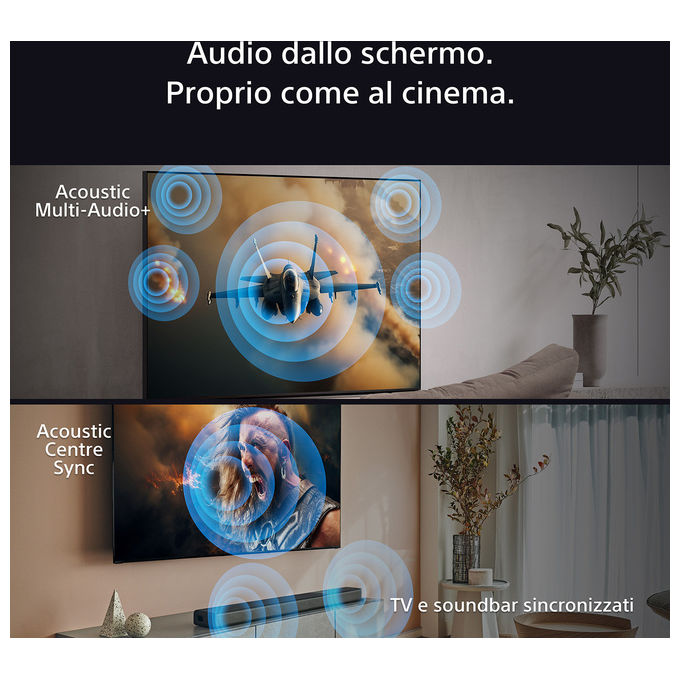 Sony Bravia 9 TV QLED Mini LED 85 Pollici 4K HDR Google Smart TV
