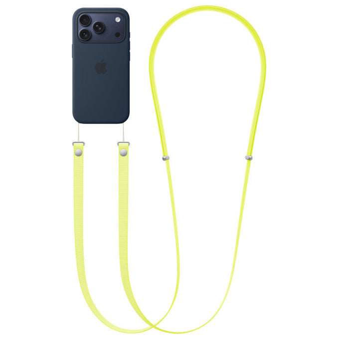 Apple Cinghia Crossbody Giallo Neon In PET riciclato Accessorio per custodia