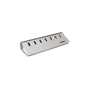 Hamlet, Hub USB 3.0 a 7 Porte in Alluminio, con Adattatore USB-A + USB-C